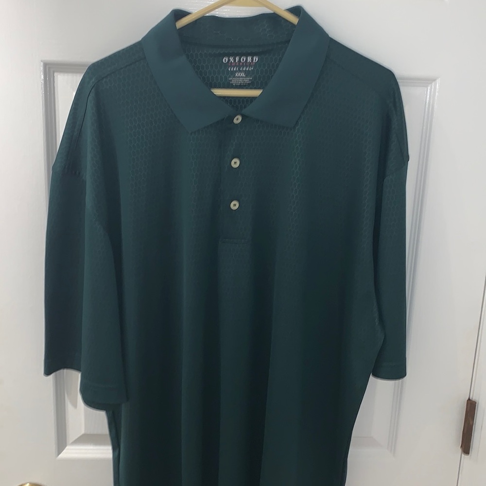 Dark green golf polo